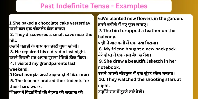 Past-Indefinite-Tense